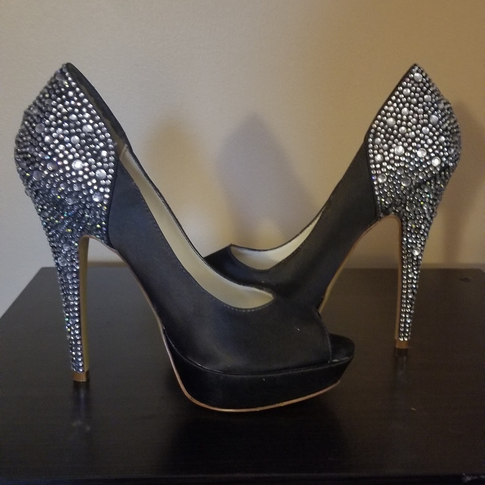 Pink by paradox London Swarovski crystal heels